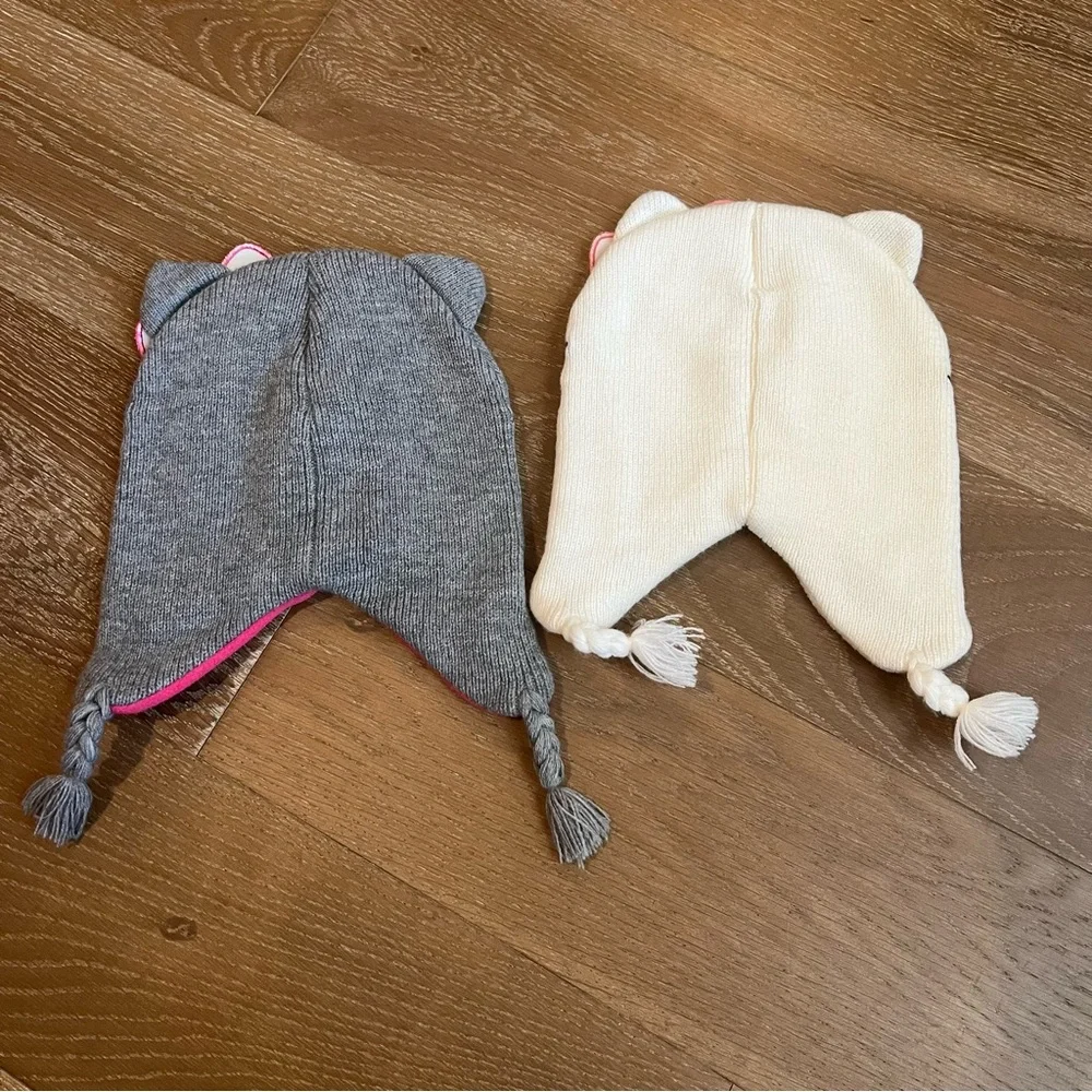 Hello Kitty Toddler Girl Kids Fleece Lined Winter Hat Set of 2 Size S/M